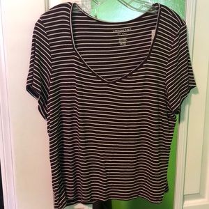 Plum stripped crop top